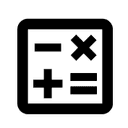 Mathematik-Symbole: Plus, minus, Multiplikation und Gleichheitszeichen