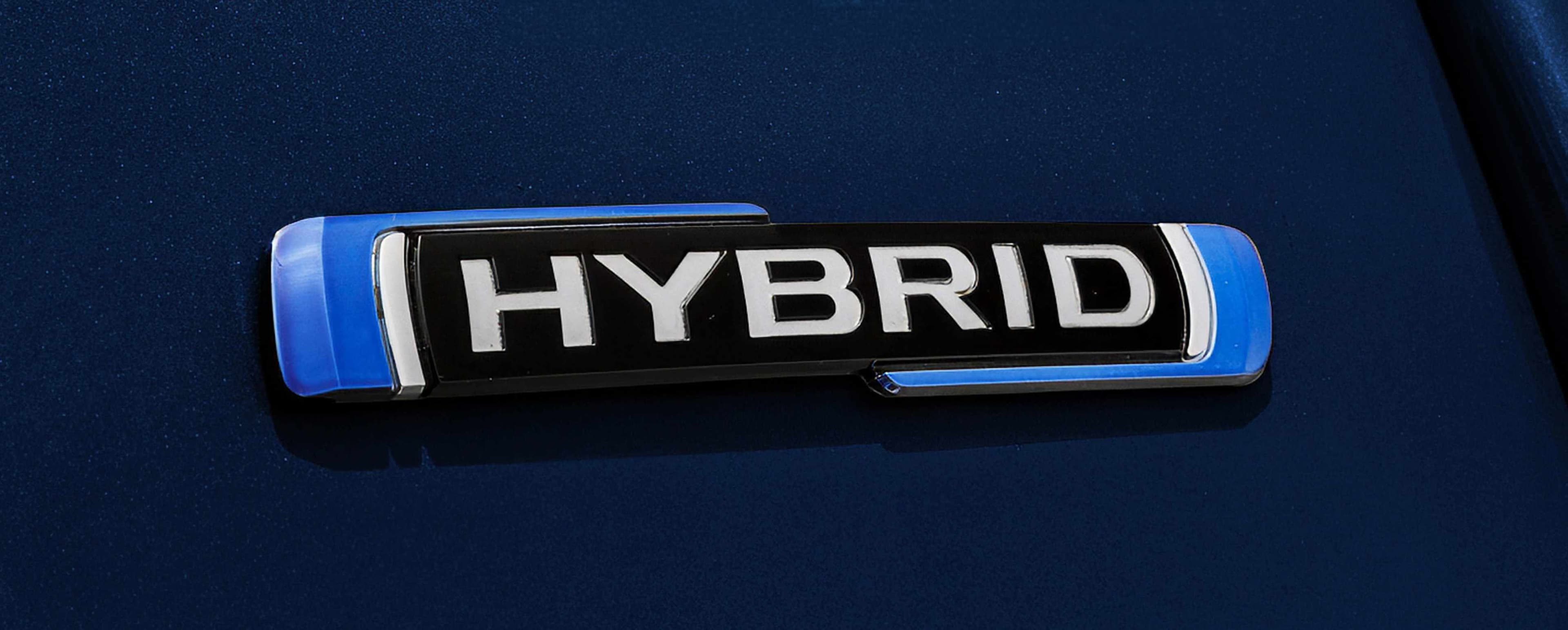 Hybrid-Logo in der Nahaufnahme