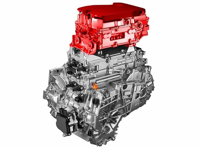 Ansicht eines Motors der der Suzuki Plug-in Hybrid Technologie
