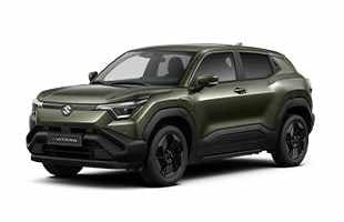 Abbildung zeigt dunkelgrünen e Vitara