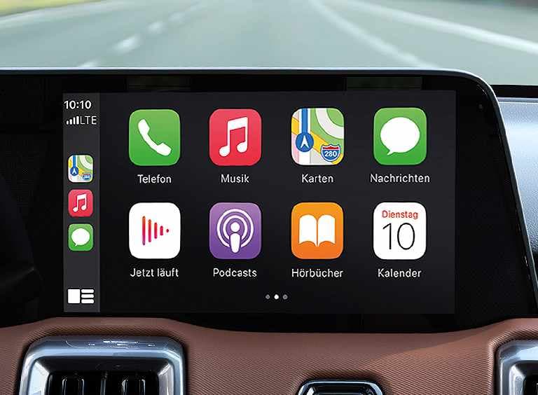 Die Display-Ansicht bei Apple CarPlay.