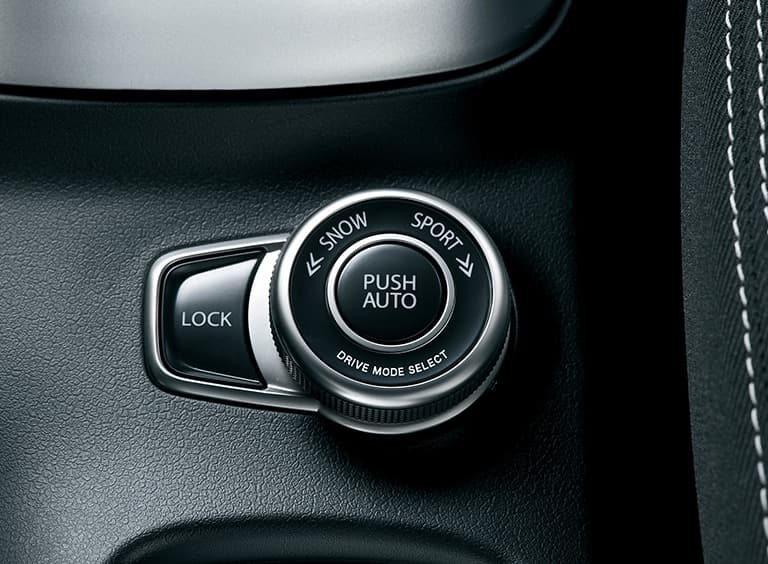 Abbildung zeigt Button für Allrad Antrieb