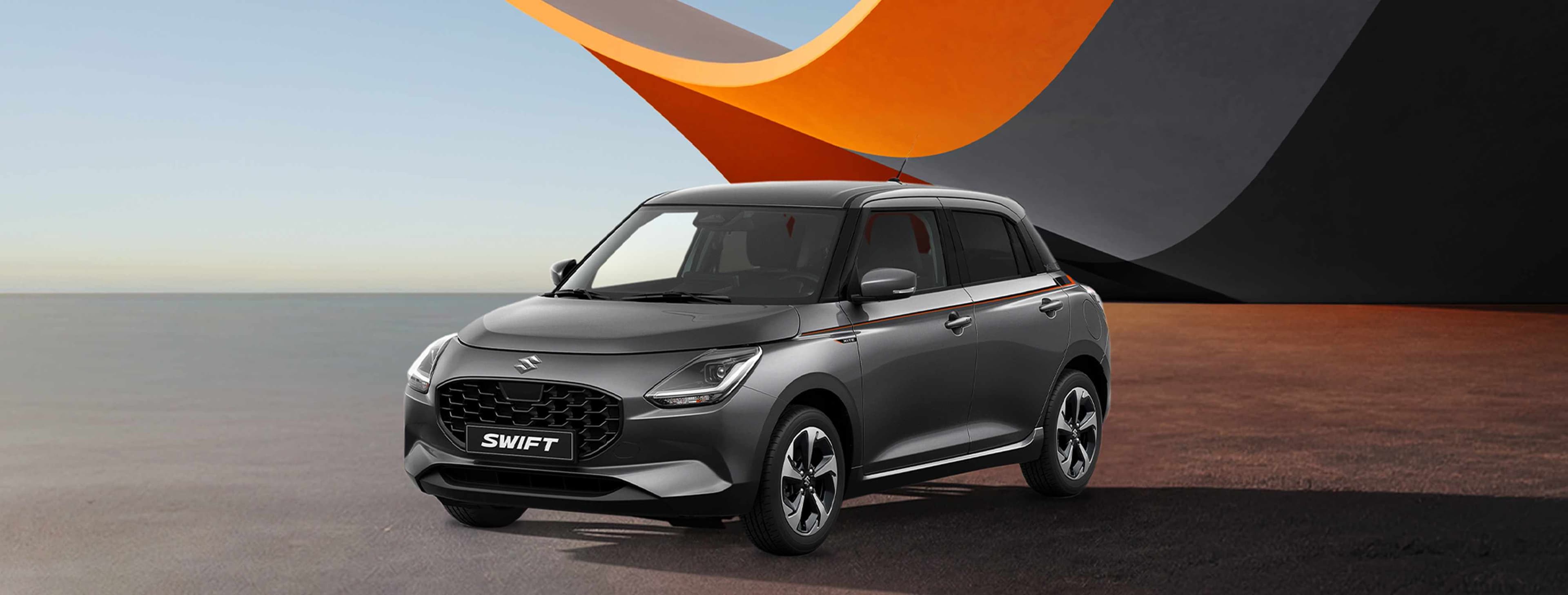 Suzuki Swift X-ITE mit auswählbaren Lackierungen in der Modellübersicht.