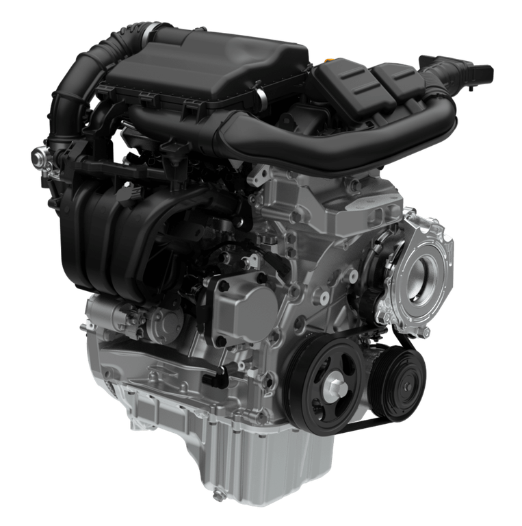 Ansicht des Suzuki Swift 24 Hybrid 1.4 Liter Boosterjet Motors.