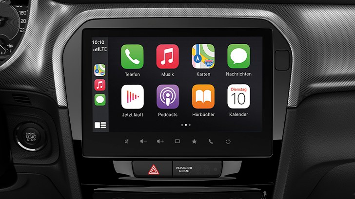 Apple CarPlay im Suzuki Vitara Hybrid.