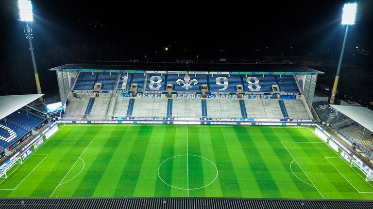 Das Böllenfalltor Stadion von Darmstadt 98